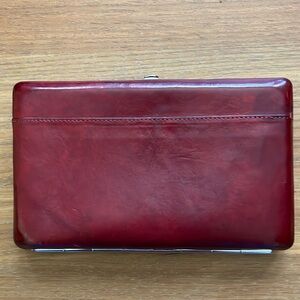 Oxblood Abas frame wallet